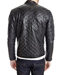 Men Lambskin Genuine Leather Jacket MJ178