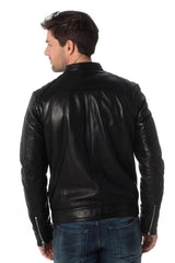 Men Genuine Leather Jacket MJ 18