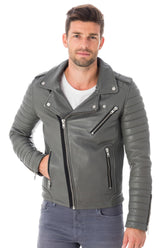 Men Genuine Leather Jacket MJ 22