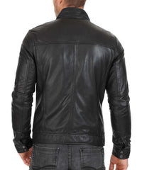 Men Lambskin Genuine Leather Jacket MJ 22