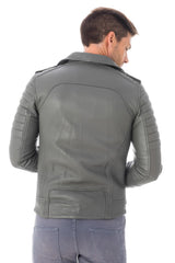 Men Genuine Leather Jacket MJ 22