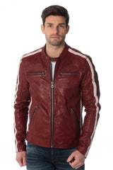 Men Genuine Leather Jacket MJ 24