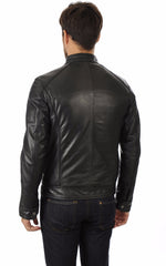 Men Genuine Leather Jacket MJ 29