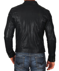 Men Lambskin Genuine Leather Jacket MJ 30