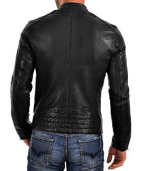 Men Lambskin Genuine Leather Jacket MJ 31