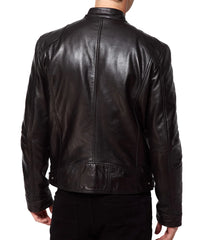 Men Lambskin Genuine Leather Jacket MJ 32
