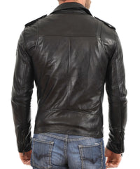 Men Lambskin Genuine Leather Jacket MJ 35