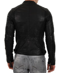 Men Lambskin Genuine Leather Jacket MJ 37