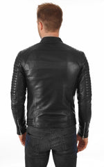 Men Genuine Leather Jacket MJ 38
