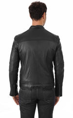 Men Genuine Leather Jacket MJ 39