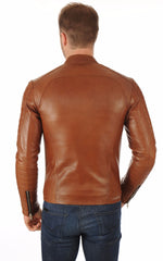 Men Genuine Leather Jacket MJ 40