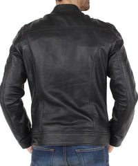 Men Lambskin Genuine Leather Jacket MJ 41