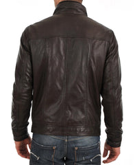 Men Lambskin Genuine Leather Jacket MJ 42