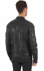 Men Genuine Leather Jacket MJ 43
