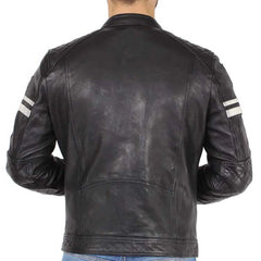 Men Lambskin Genuine Leather Jacket MJ 43