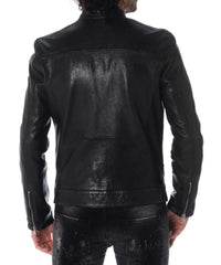Men Lambskin Genuine Leather Jacket MJ 48