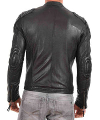 Men Lambskin Genuine Leather Jacket MJ 50