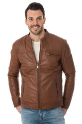 Men Genuine Leather Jacket MJ 51
