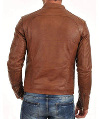 Men Lambskin Genuine Leather Jacket MJ 52