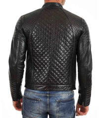 Men Lambskin Genuine Leather Jacket MJ 53