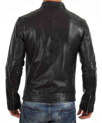 Men Lambskin Genuine Leather Jacket MJ 54