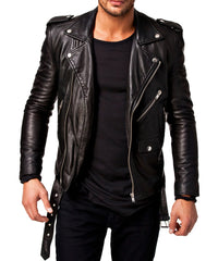 Men Lambskin Genuine Leather Jacket MJ 58