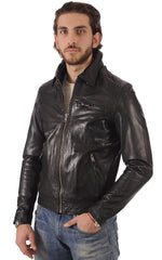 Men Genuine Leather Jacket MJ 59