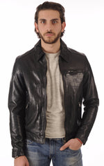 Men Genuine Leather Jacket MJ 59