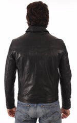 Men Genuine Leather Jacket MJ 59