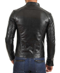 Men Lambskin Genuine Leather Jacket MJ 60