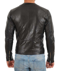 Men Lambskin Genuine Leather Jacket MJ 61