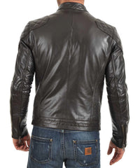 Men Lambskin Genuine Leather Jacket MJ 62