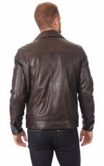 Men Genuine Leather Jacket MJ 67