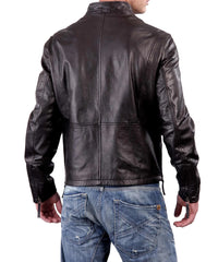 Men Lambskin Genuine Leather Jacket MJ 68