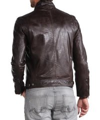 Men Lambskin Genuine Leather Jacket MJ 69