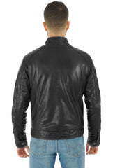 Men Genuine Leather Jacket MJ 69