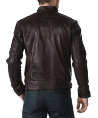 Men Lambskin Genuine Leather Jacket MJ 71