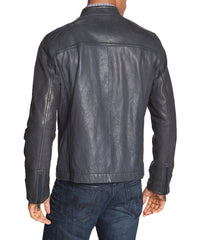 Men Lambskin Genuine Leather Jacket MJ 75