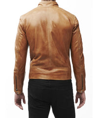 Men Lambskin Genuine Leather Jacket MJ 77