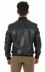 Men Genuine Leather Jacket MJ 80