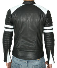 Men Lambskin Genuine Leather Jacket MJ 81