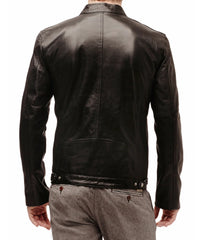 Men Lambskin Genuine Leather Jacket MJ 82