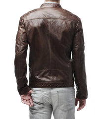 Men Lambskin Genuine Leather Jacket MJ 83