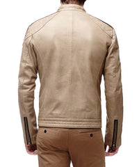 Men Lambskin Genuine Leather Jacket MJ 85