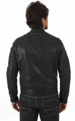 Men Genuine Leather Jacket MJ 86