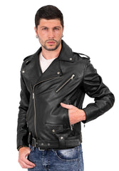 Men Genuine Leather Jacket MJ 88