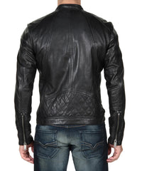 Men Lambskin Genuine Leather Jacket MJ 88