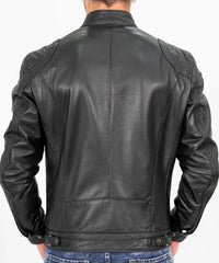 Men Lambskin Genuine Leather Jacket MJ 90