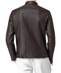 Men Lambskin Genuine Leather Jacket MJ 91
