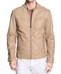 Men Lambskin Genuine Leather Jacket MJ 92